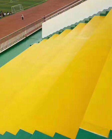 青铜峡球场台阶翻新修补改造